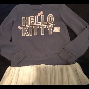 Gray Hello Kitty Girls tutu sweater